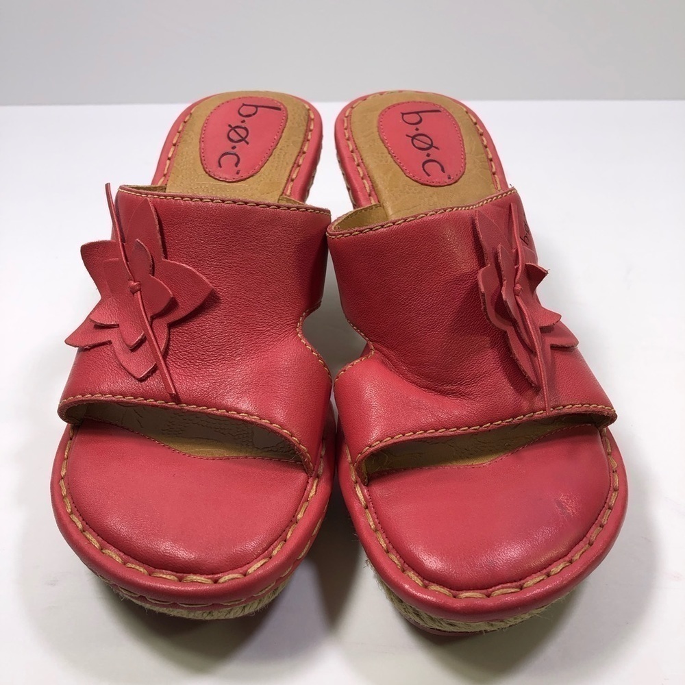 BOC Women’s Pink Flower Wedges - Picture 4 of 9